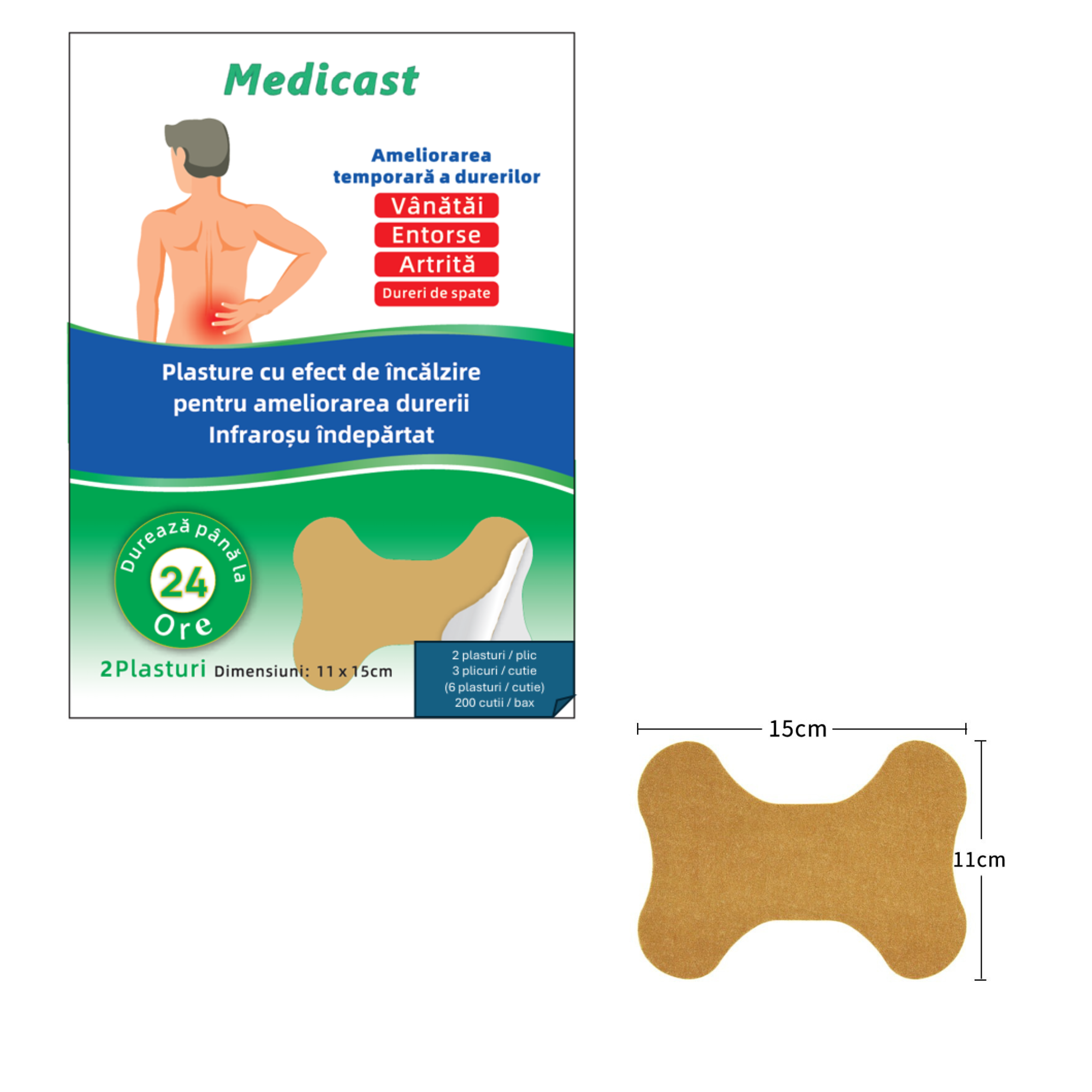Plasture Lombar cu Infraroșu – Spatele tău merită eliberare profundă-Forma X